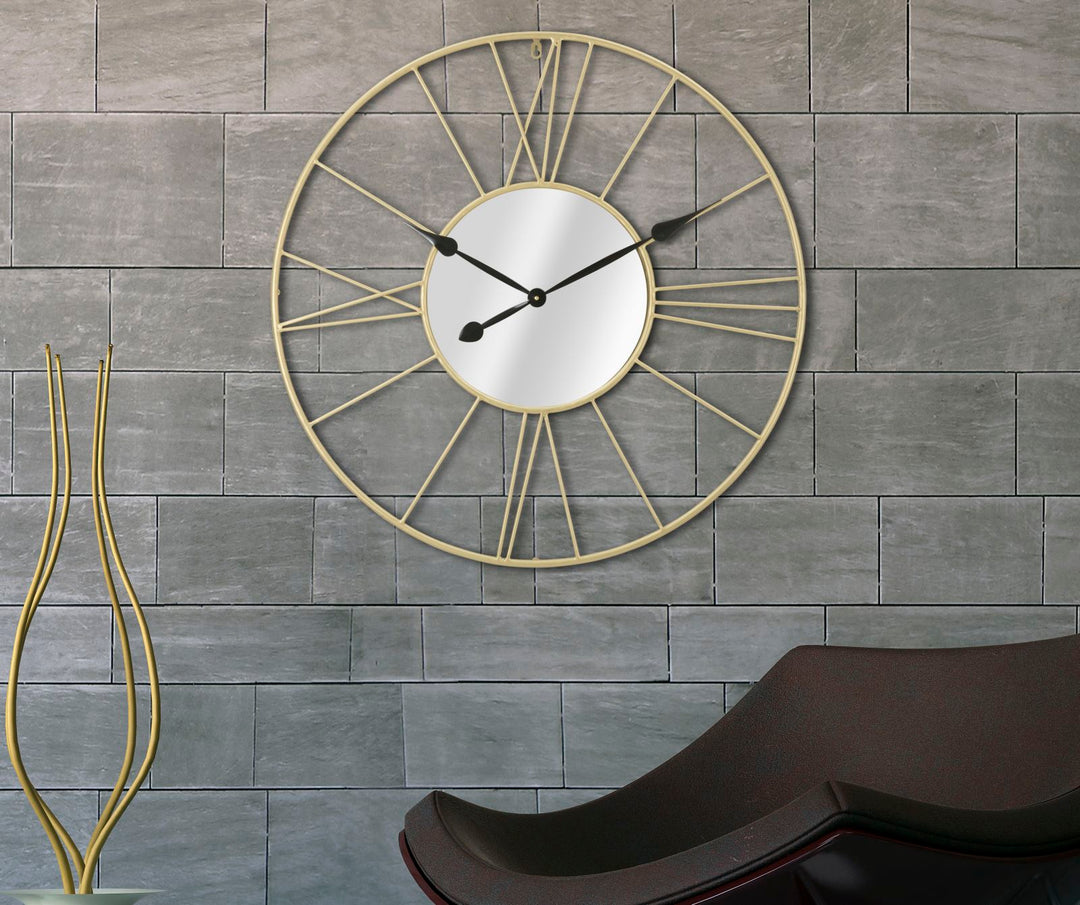 OROLOGIO CON SPECCHIO GLAM IN METALLO ORO