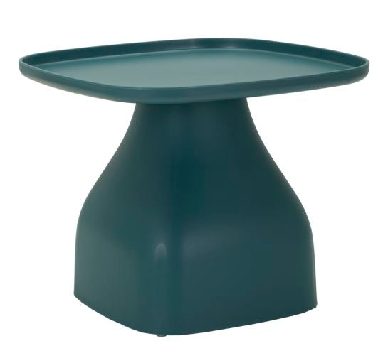 TAVOLINETTO BASSO GEA BLU EFFETTO METALLO