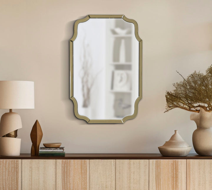 SPECCHIO DA MURO ISTANBUL ORO CON CORNICE SPECCHIO