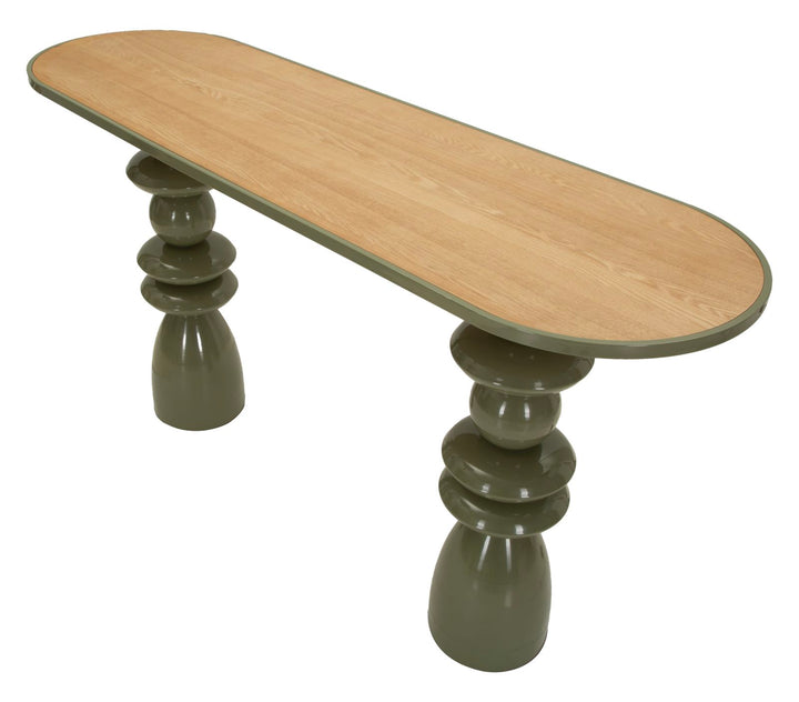 CONSOLLE LACCATA VERDE