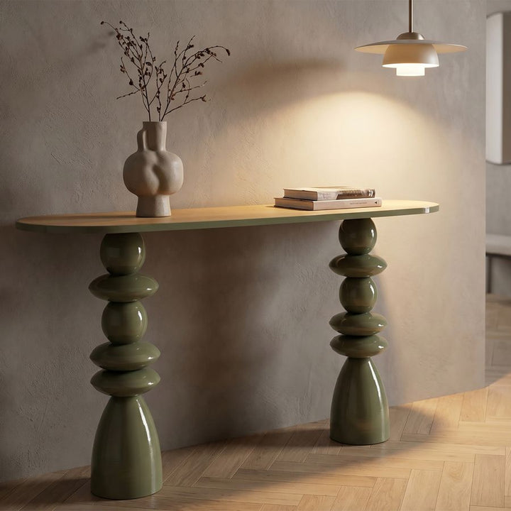 CONSOLLE LACCATA VERDE