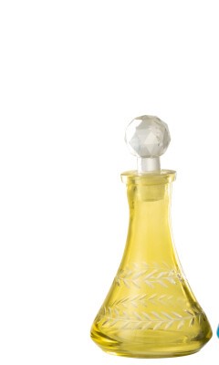 BOTTIGLIA DECORATIVA GIALLO