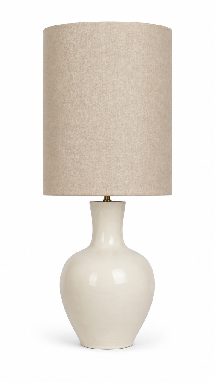 BASE PER LAMPADA CREMA CON PARALUME