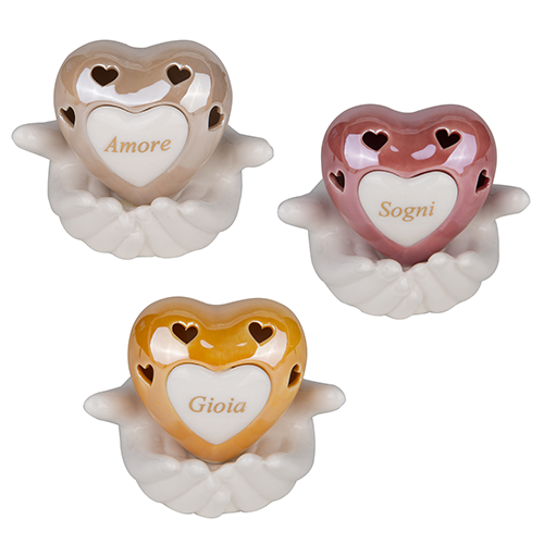 PENSIERO MANI CON CUORE LED