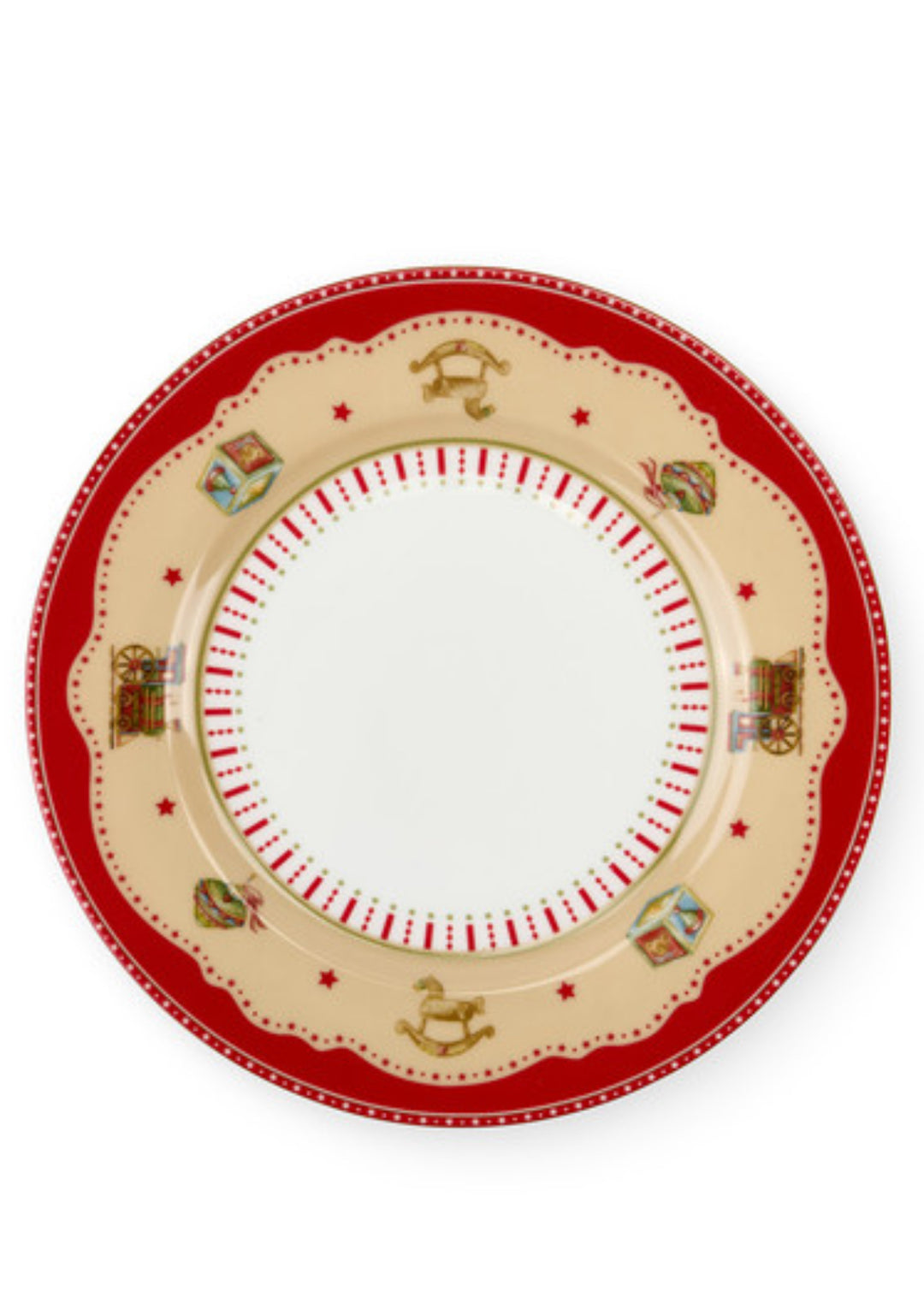 PIATTO DOLCE/FRUTTA VINTAGE TOYS D. 19 CM IN PORCELLANA