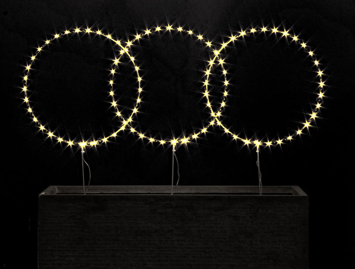 DECOR 3F CERCHIO BIANCO 105MICROLED CLASSIC Ø35X55H