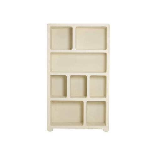 MOBILE APERTO IN LEGNO E INTONACO DI CALCE BEIGE
