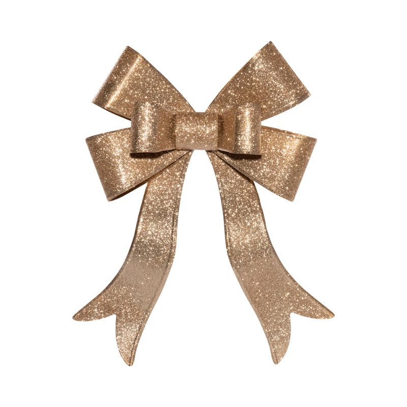 DECORAZIONE FIOCCO ORO GLITTER