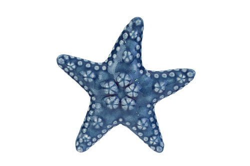 STELLA MARINA BLU IN PORCELLANA (diam.14cm)