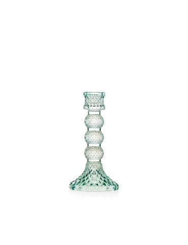 CANDELIERE GRANDE IN VETRO VERDE