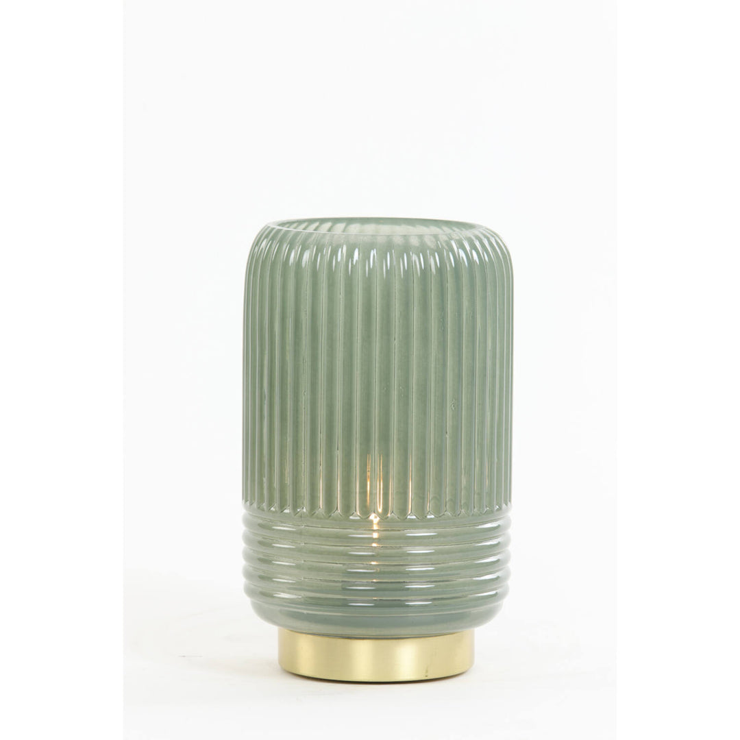 LAMPADA DA TAVOLO IN VETRO VERDE