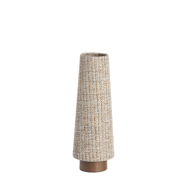 LAMPADA DA TAVOLO CON BASE IN LEGNO