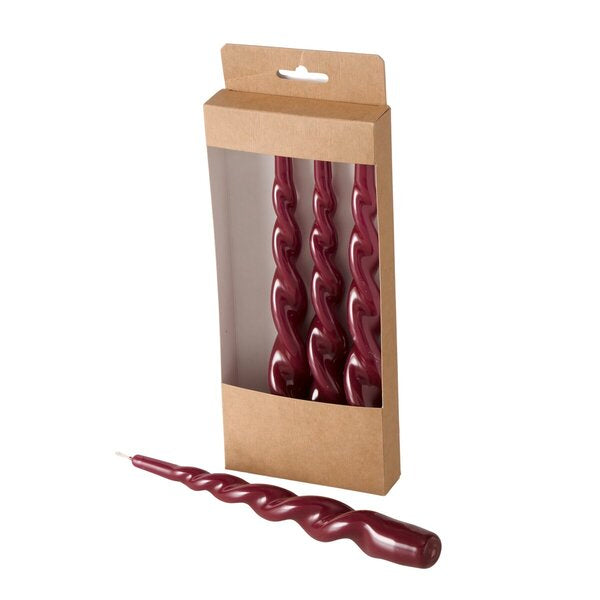 SET 4 CANDELE BORDEAUX