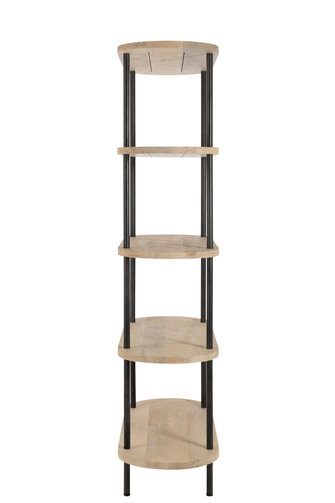 SCAFFALE ELI CON 5 RIPIANI IN LEGNO DI MANGO NATURALE
