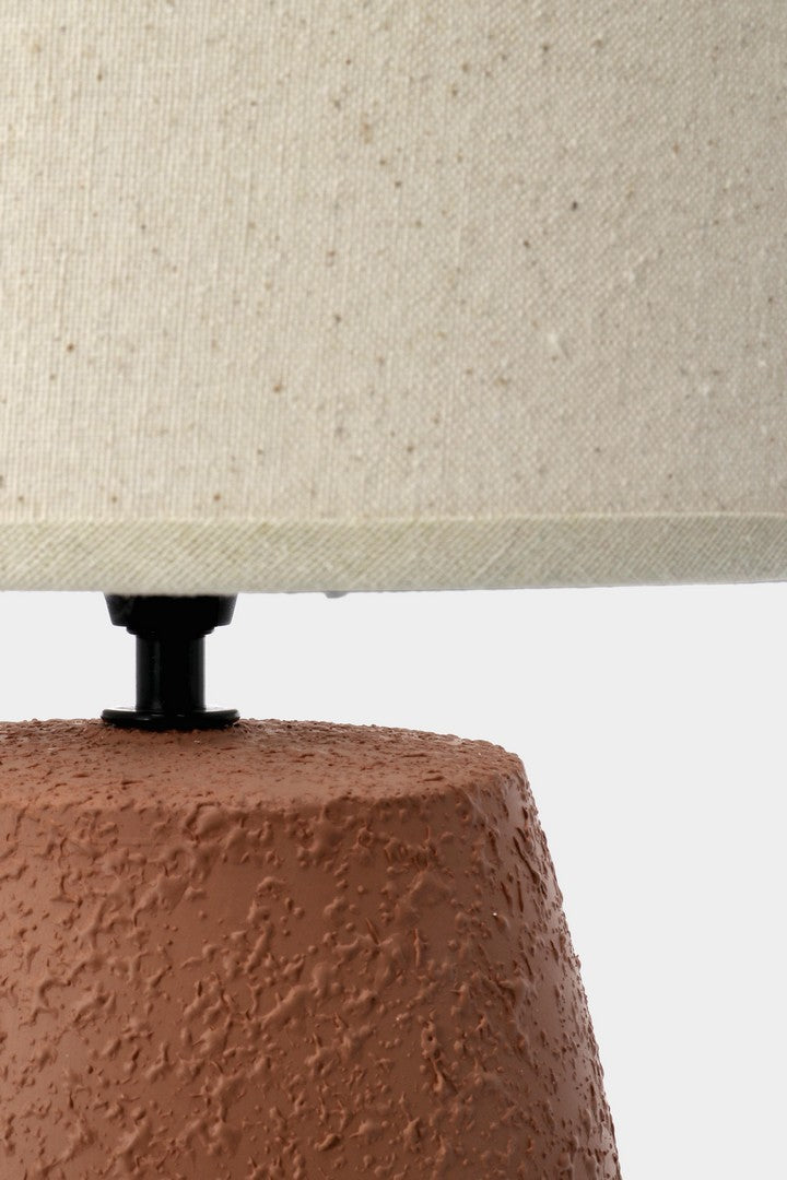 LAMPADA TERRACOTTA E LINO