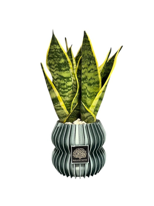 VASO GRANDE IN VERDE METALIZZATO