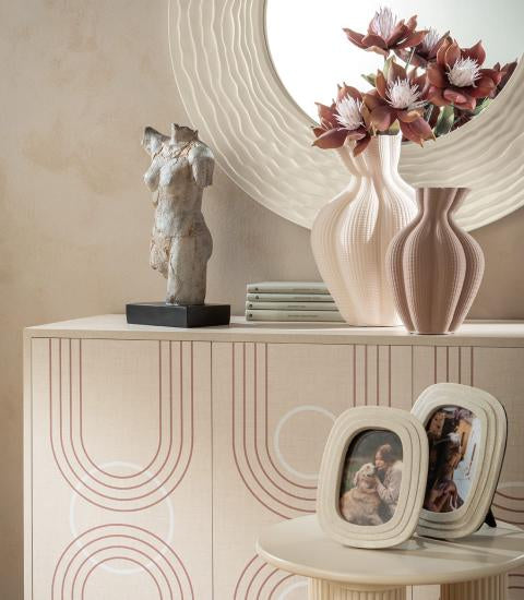 Vaso alto beige