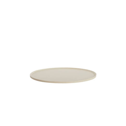 PIATTO ROTONDO IN METALLO CREMA (Ã˜50x1,5 cm)