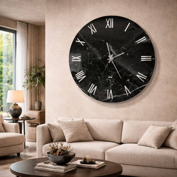 OROLOGIO IN MARMO NERO