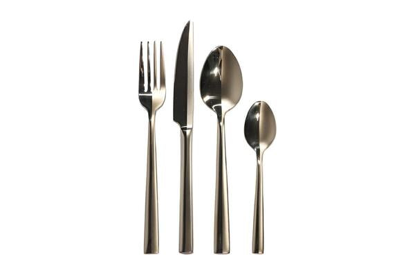 SET 24 POSATE IN METALLO LIGHT GOLD