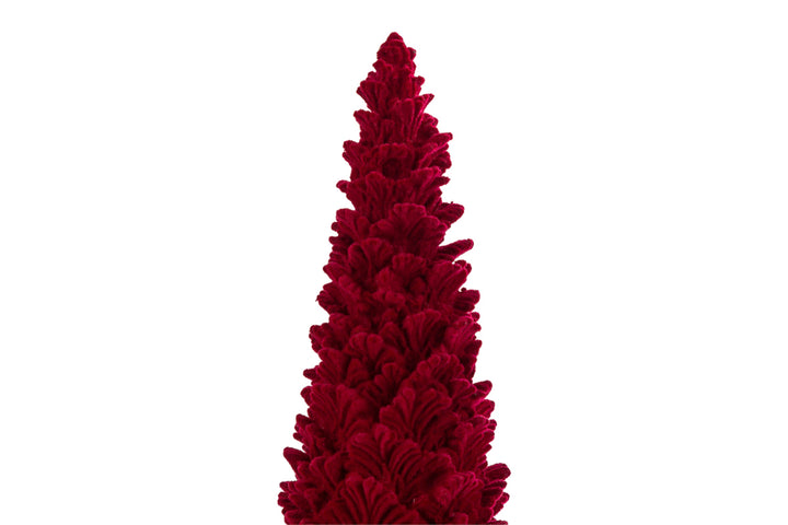 ALBERO IN VELLUTO ROSSO LARGE