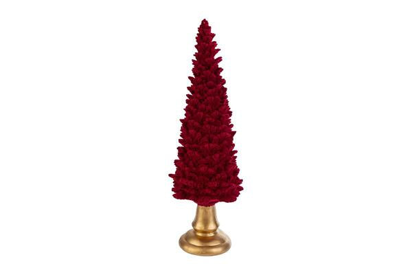 ALBERO IN VELLUTO ROSSO LARGE