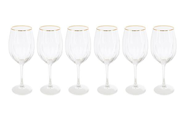 SET 6 CALICI FILO ORO