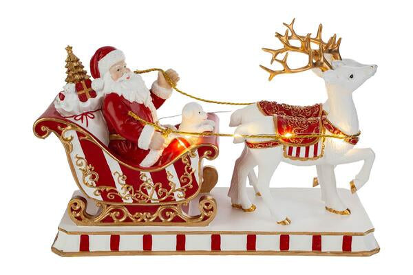 BABBO NATALE CON SLITTA
