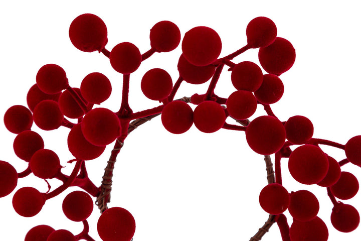 GIROCANDELA CON BACCHE ROSSO