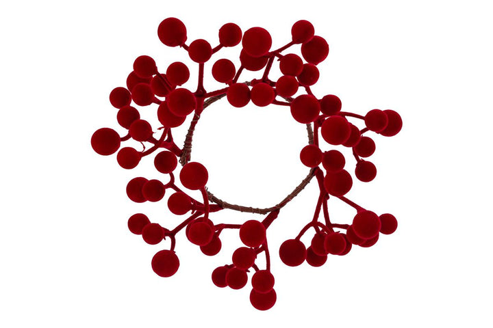 GIROCANDELA CON BACCHE ROSSO