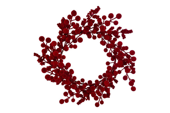 FUORI PORTA CON BACCHE IN VELLUTO ROSSO