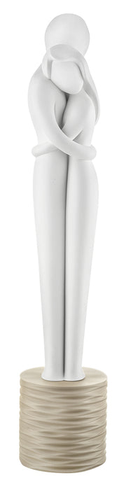 Scultura coppia nocciola