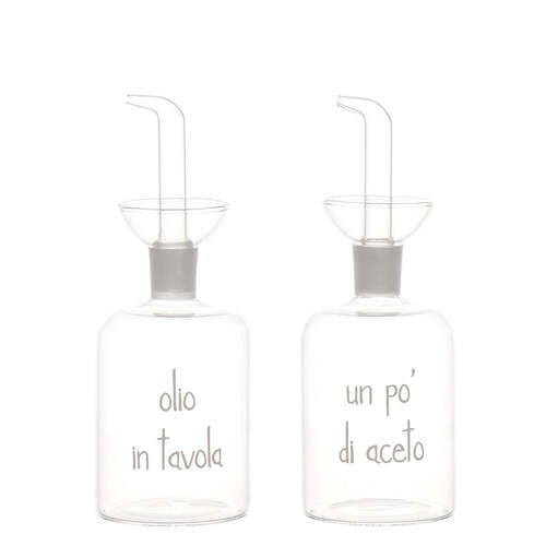SET 2 BOTTIGLIE -OLIO IN TAVOLA- UNPO'DI ACETO-