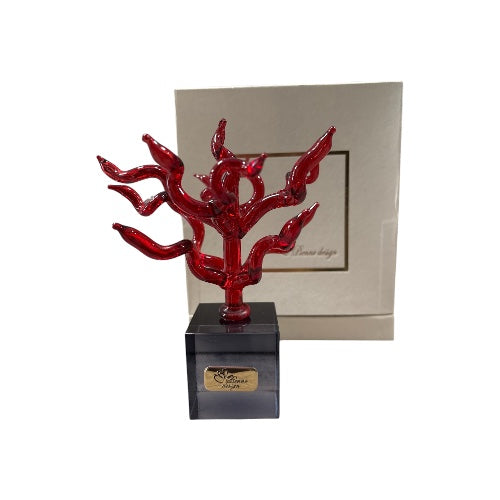 CORALLO ROSSO MEDIO SU CUBO