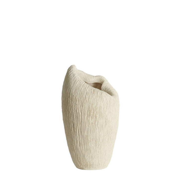 VASO DECORATIVO ALTO CREMA