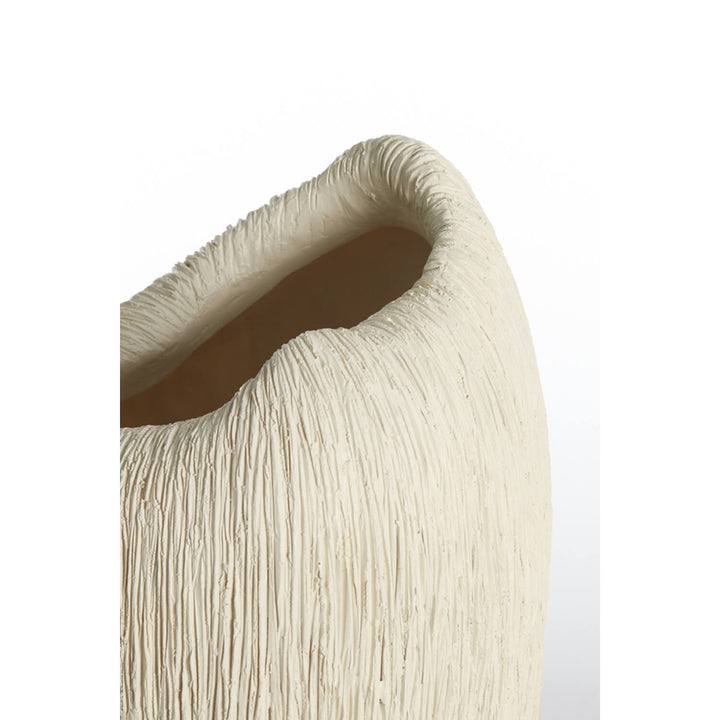 VASO DECORATIVO ALTO CREMA