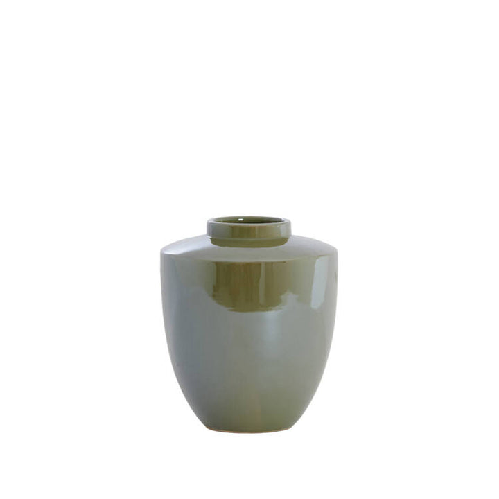 VASO DECORATIVO OLIO VERDE OLIVA SMALL