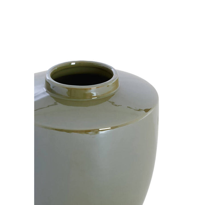 VASO DECORATIVO OLIO VERDE OLIVA LARGE