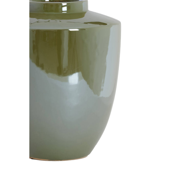 VASO DECORATIVO OLIO VERDE OLIVA SMALL