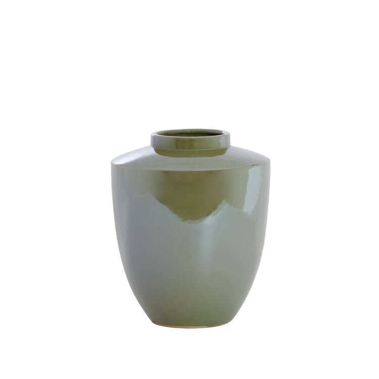 VASO DECORATIVO OLIO VERDE OLIVA LARGE