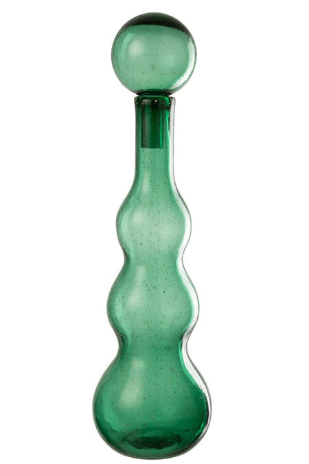 BOTTIGLIA DECORATIVA VERDE SMERALDO LARGE