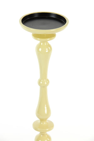 PORTACANDELA IN METALLO GIALLO LUCIDO Ø11X51CM