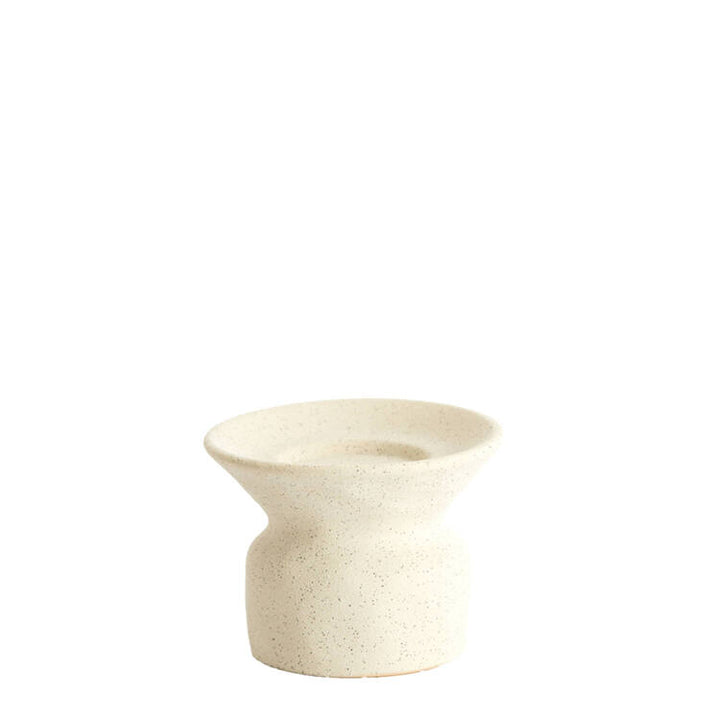 PORTACANDELA CREMA OPACO SMALL