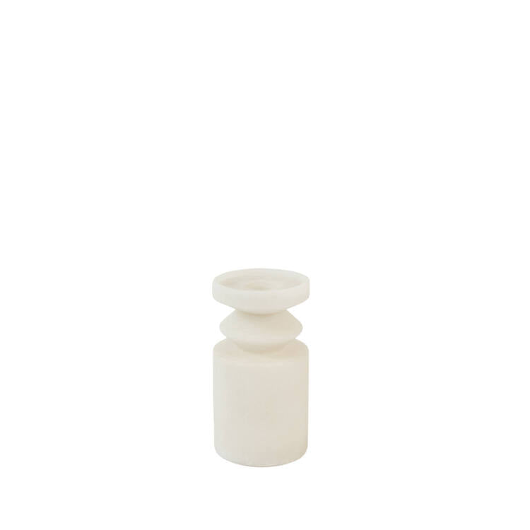 PORTACANDELE  BEIGE SMALL