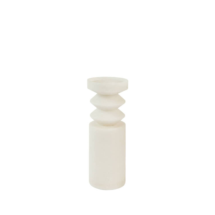 PORTACANDELE BEIGE MEDIUM