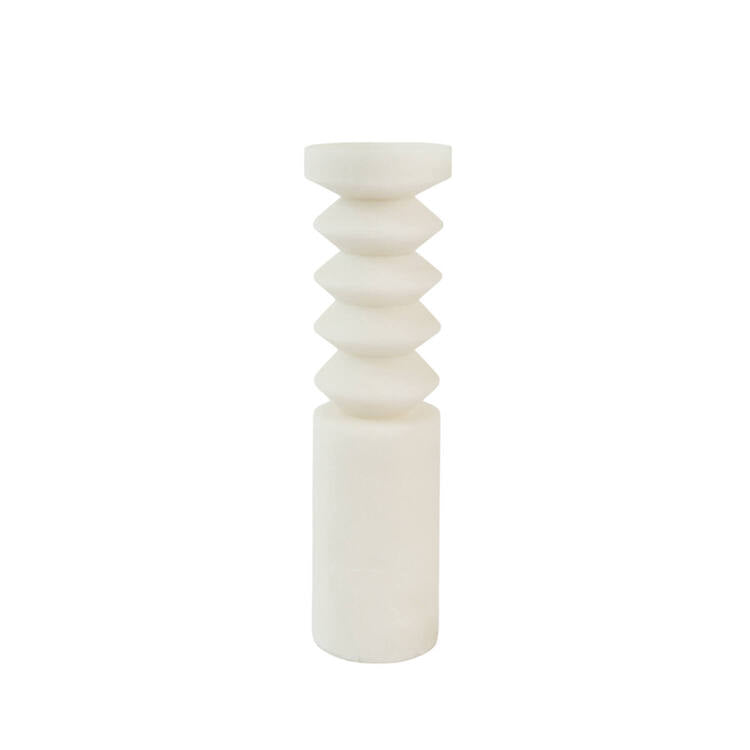 PORTACANDELE BEIGE LARGE