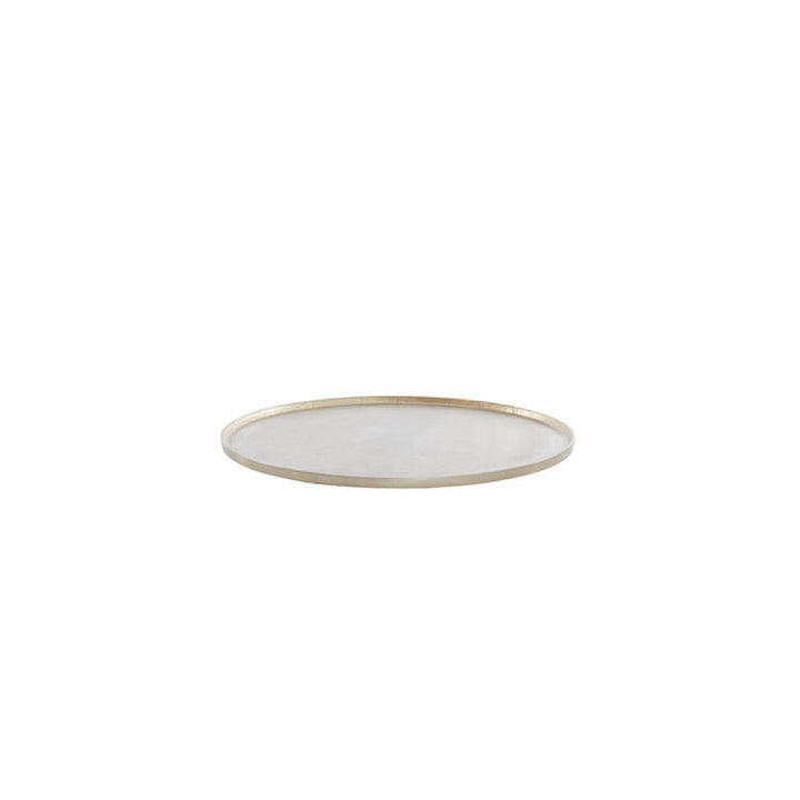 PIATTO DECORATIVO IN METALLO ORO LARGE