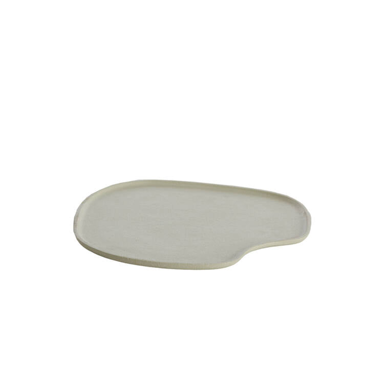 PIATTO DECORATIVO ONDULATO CREMA