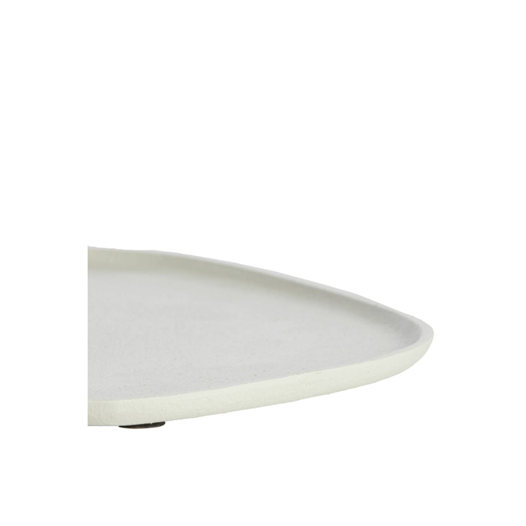 PIATTO DECORATIVO ONDULATO CREMA