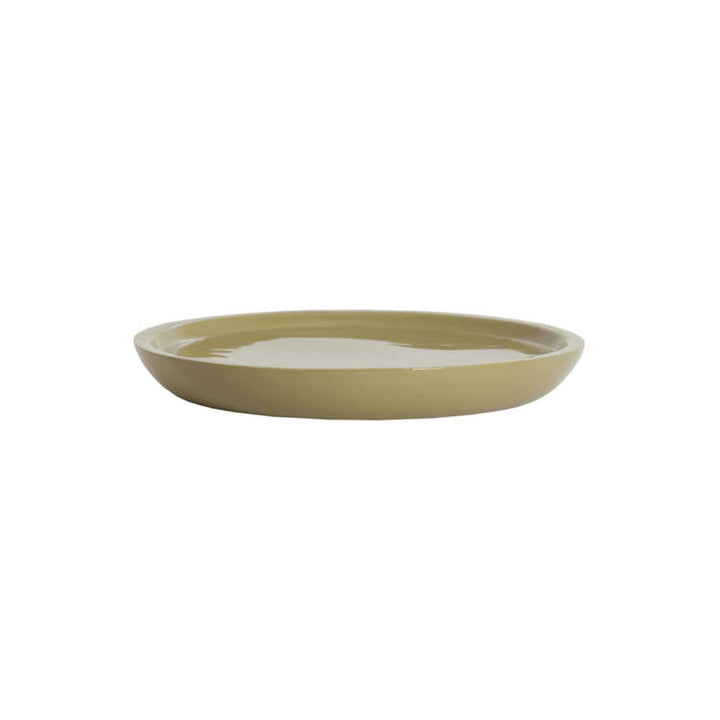 PIATTO DECORATIVO GRIGIO LUCIDO
